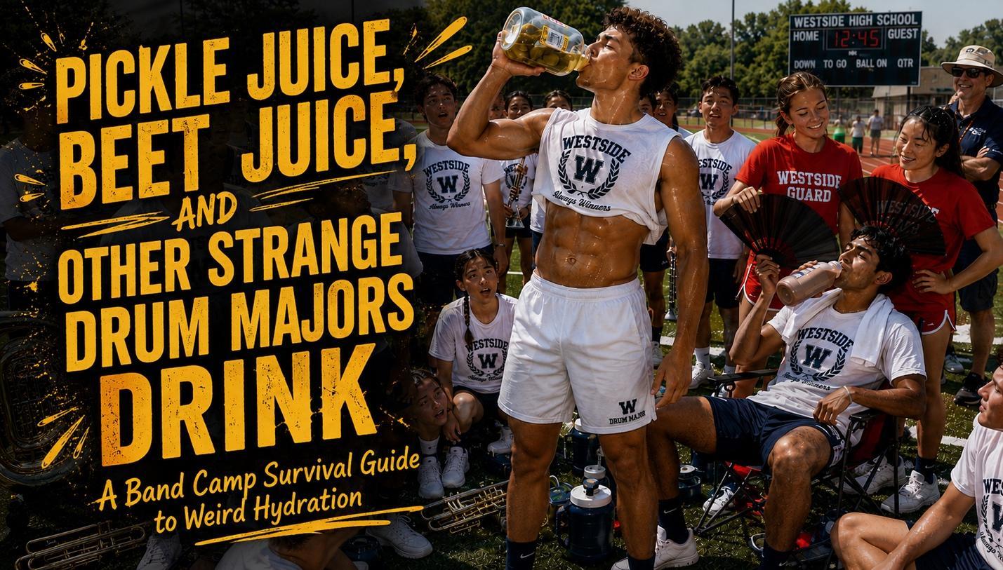 Pickle Juice, Beet Juice, and Other Strange Drum Major Drinks