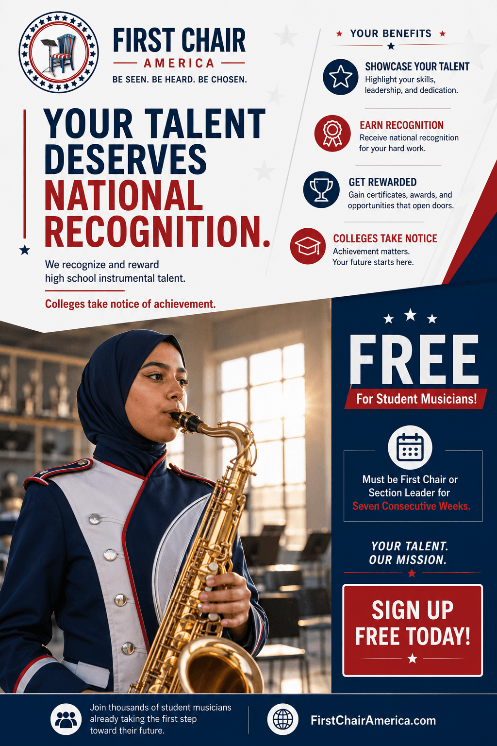 First Chair America article ad